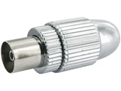 Schwaiger coax IEC contrastekker metaal