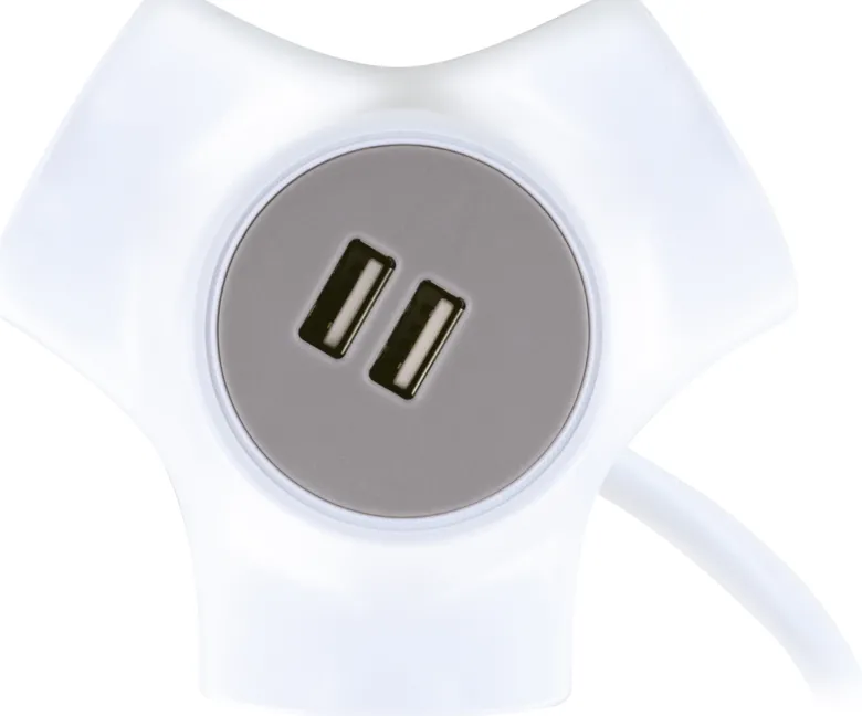 Schwaiger Drievoudige socket-kubus stopcontactadapter