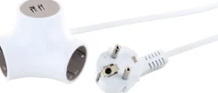 Schwaiger Drievoudige socket-kubus stopcontactadapter