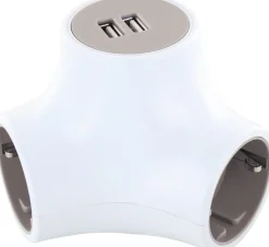 Schwaiger Drievoudige socket-kubus stopcontactadapter