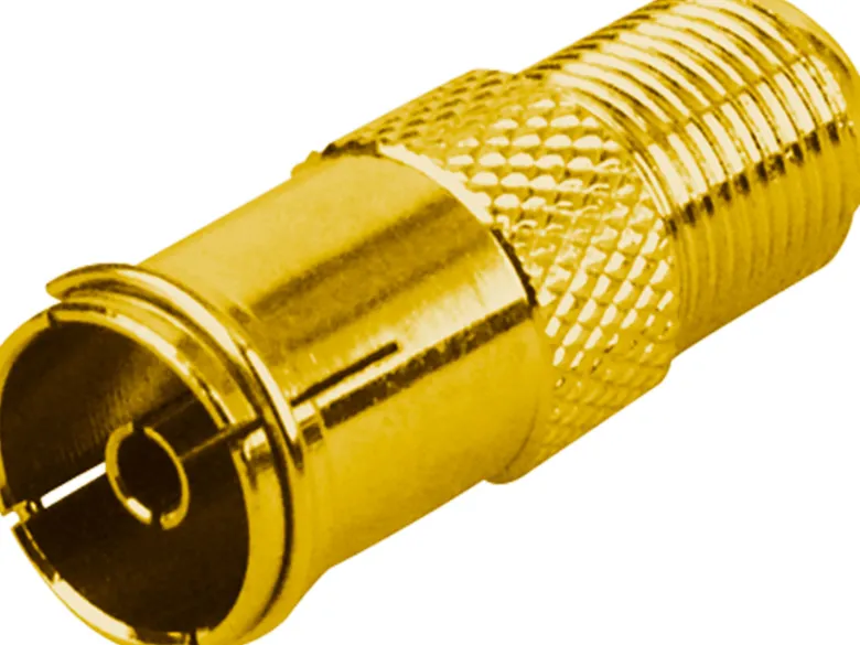 Schwaiger GOUST9320 vergulde F-adapter