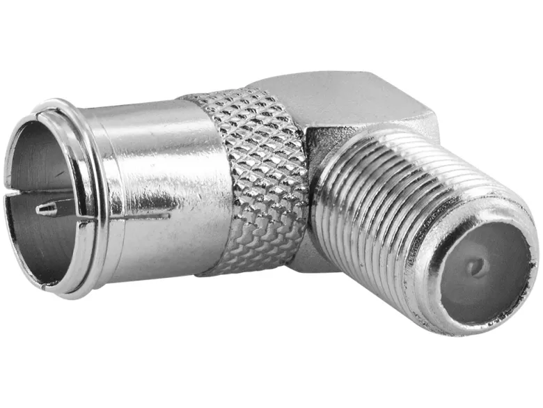 Schwaiger haakse F-connector snelkoppeling