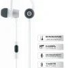 Schwaiger KH470W 512 witte in-ear hoofdtelefoon met slimkabel