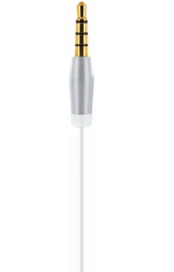 Schwaiger KH470W 512 witte in-ear hoofdtelefoon met slimkabel