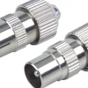 Schwaiger KST1525 metalen IEC Coax stekkerset