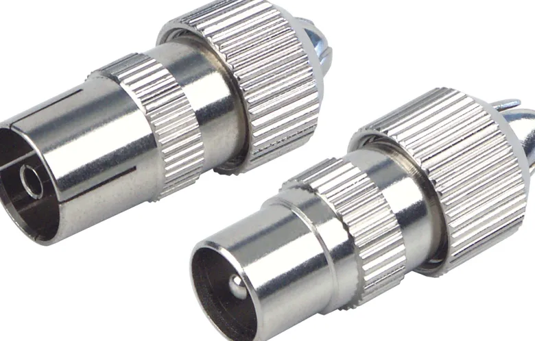Schwaiger KST1525 metalen IEC Coax stekkerset
