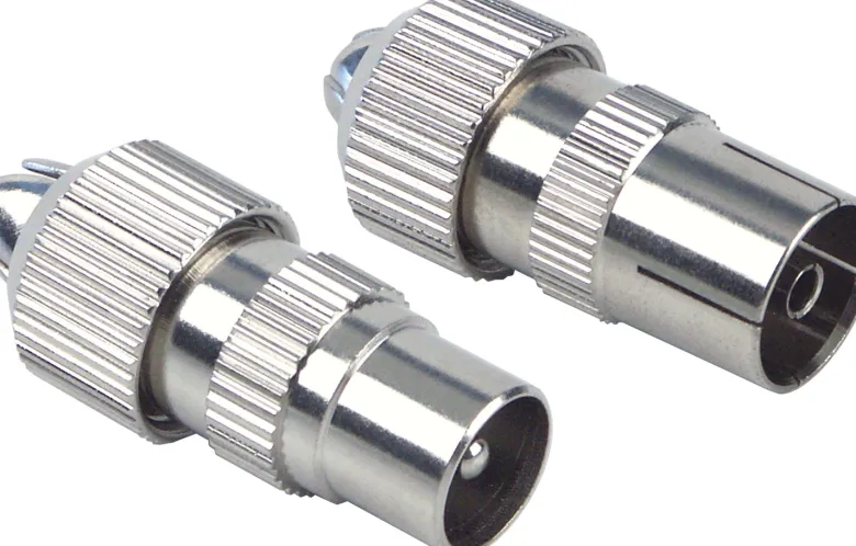 Schwaiger KST1525 metalen IEC Coax stekkerset