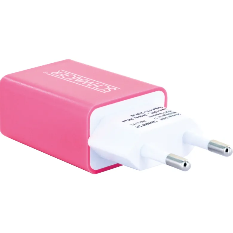Schwaiger LAD300B 511 USB voedingsadapter - Pink