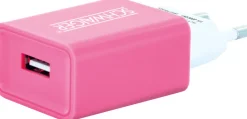 Schwaiger LAD300B 511 USB voedingsadapter - Pink