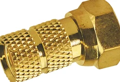 Schwaiger 6,5mm set van 2 vergulde F-connectors