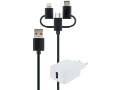 Schwaiger 230 volt 3-in-1 smart laderset