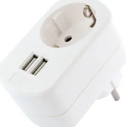Schwaiger 230 volt USB laadadapter