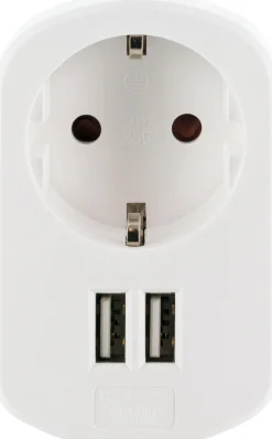Schwaiger 230 volt USB laadadapter