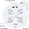 Schwaiger 4-voudig stekkerdoos met 2x USB