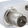 Schwaiger witte IEC-hoekstekker