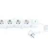 Schwaiger witte stekkerdoos met USB