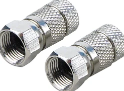 Schwaiger 2 x 7 mm HQ F twist-on connector