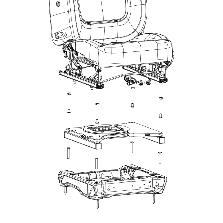 Scopema V3 bestuurder draaiplateau - Renault Trafic >2014