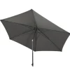 4 Seasons Oasis donker grijs 250 cm ronde stokparasol
