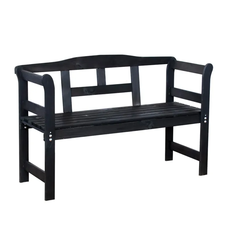 Sens-Line - Friesen bench 113cm - 2-zits - Zwart