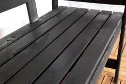 Sens-Line - Friesen bench 113cm - 2-zits - Zwart