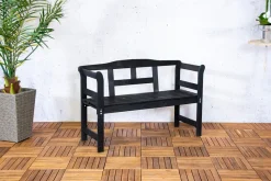 Sens-Line - Friesen bench 113cm - 2-zits - Zwart