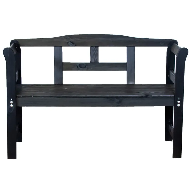 Sens-Line - Friesen bench 113cm - 2-zits - Zwart