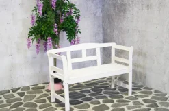 SenS-Line Friesen houten tuinbank - White