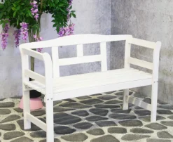 SenS-Line Friesen houten tuinbank - White