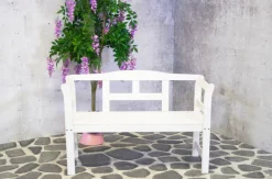 SenS-Line Friesen houten tuinbank - White