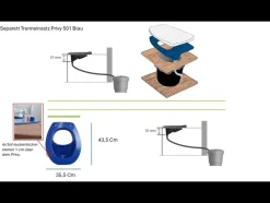 Separett Privy scheidingsinzet - Blue 501