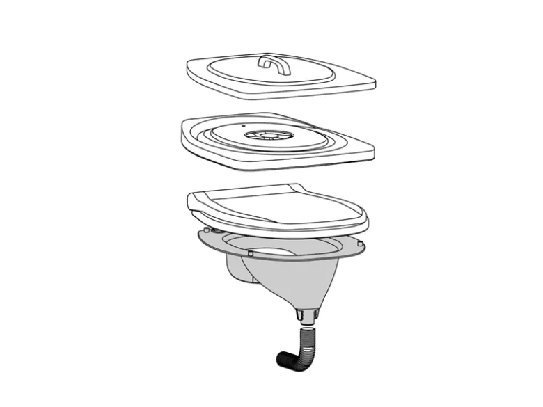 Separett Privy 500 zelfbouw composttoilet - Grey
