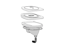 Separett Privy 501 zelfbouw composttoilet - Blue