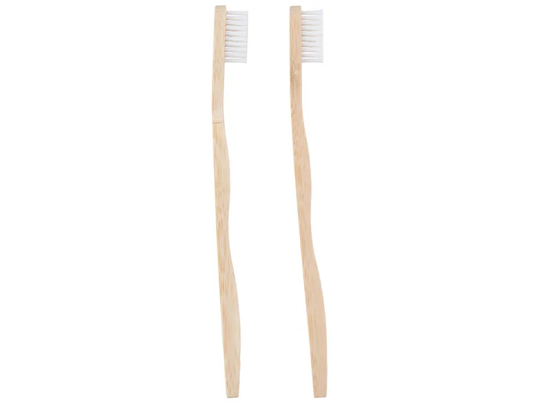 Set van 2 bamboe tandenborstels
