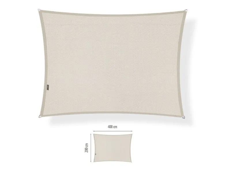 Shadow Comfort 2x4m rechthoekig schaduwdoek - Mystic Sand
