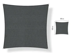Shadow Comfort 4x4m vierkant schaduwdoek - Mystic Grey