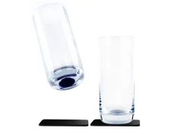 Silwy 2-delige magnetische kristal longdrinkglazen