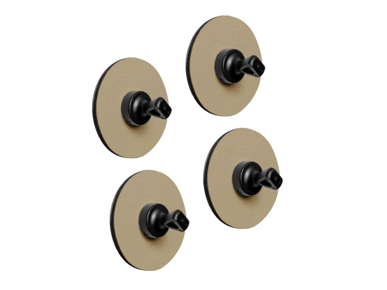 Silwy Flex magnetische pinnen met beige pad - Set van 4