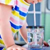 Silwy magnetische drinkbeker deksel met opening - Set van 2