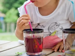 Silwy magnetische drinkbeker deksel met opening - Set van 2
