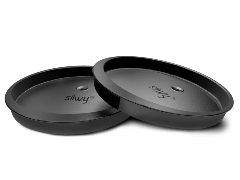 Silwy magnetische drinkbeker deksel met opening - Set van 2