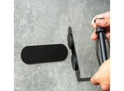 Silwy magnetische wc-rolhouder - black