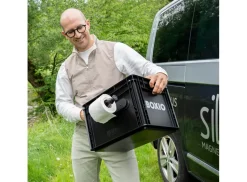 Silwy magnetische wc-rolhouder - black