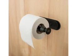 Silwy magnetische wc-rolhouder - black