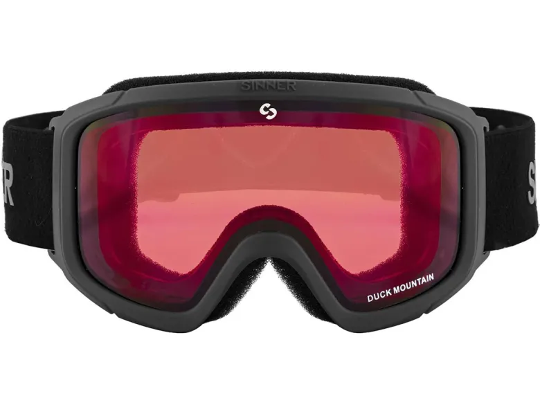 Sinner Duck Mountain Black Red kinder skibril