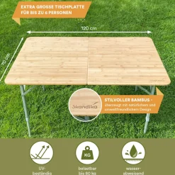 Skandika Bambus Tolja Tafel