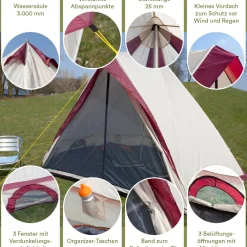 Skandika Comanche 8 tipi Bell tent