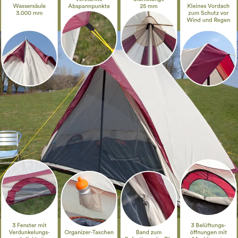 Skandika Comanche 8 tipi Bell tent