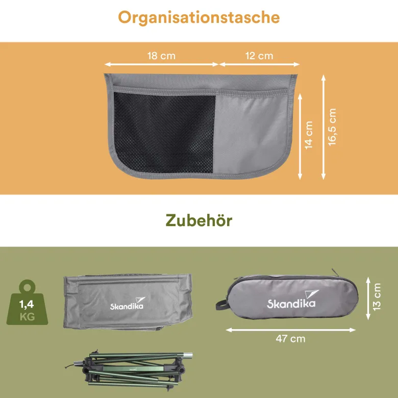 Skandika Compact Campingstoel - Grey