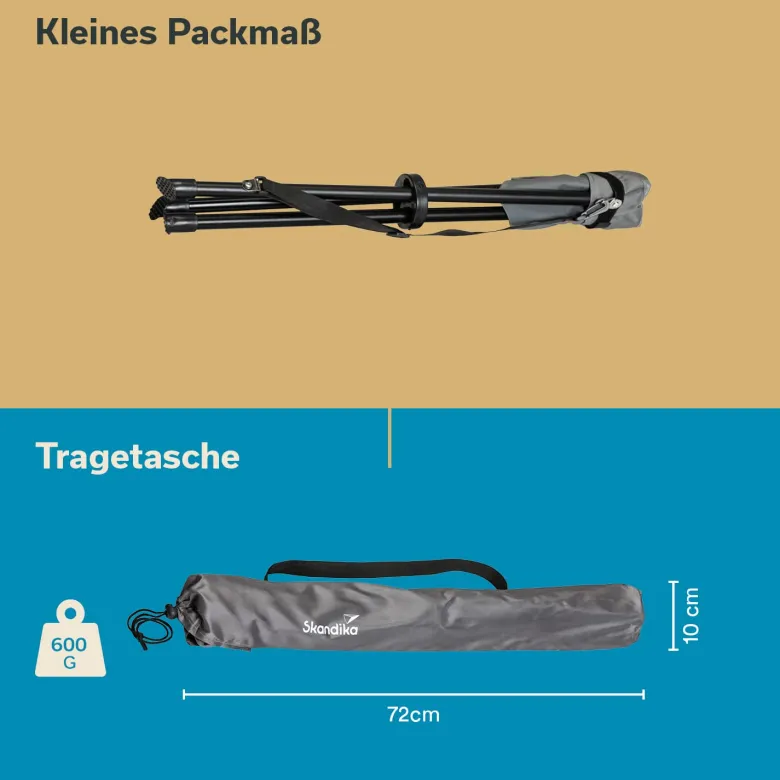Skandika Companion Driepootkruk Vouwkruk
